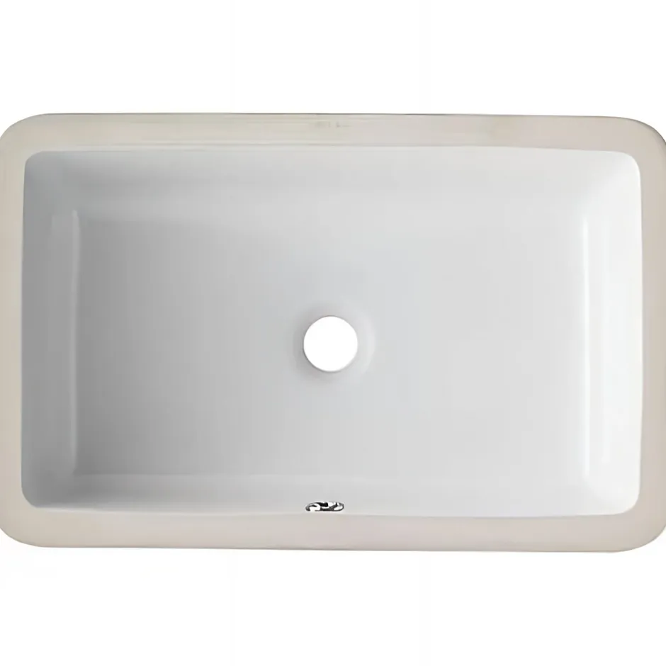 Sanindusa Vasque céramique traditionnelle encastrer par dessous Agres blanc* Vasque À Encastrer
