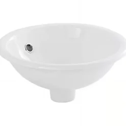 Sanindusa Vasque céramique traditionnelle a encastrer par dessus Tabarca blanc* Vasque À Encastrer