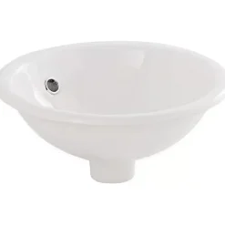 Sanindusa Vasque céramique traditionnelle a encastrer par dessus Tabarca blanc* Vasque À Encastrer