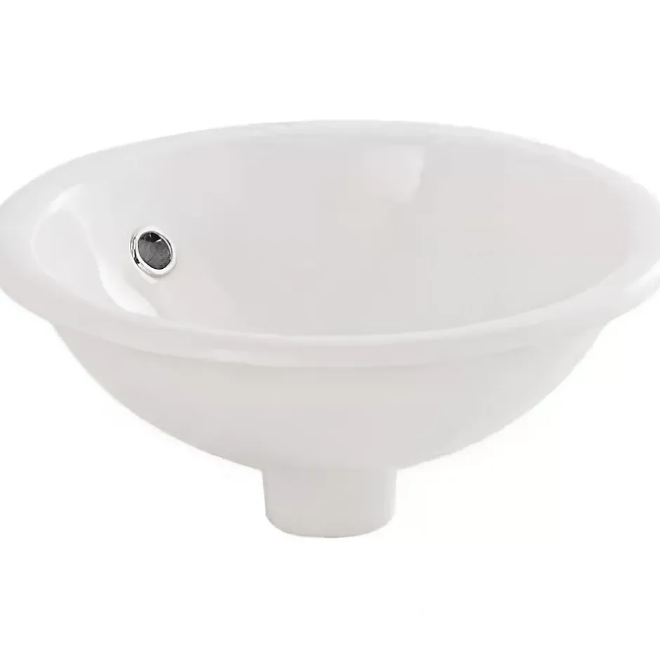 Sanindusa Vasque céramique traditionnelle a encastrer par dessus Tabarca blanc* Vasque À Encastrer
