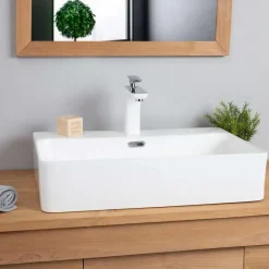 Wanda Collection Vasque en céramique avec plage Olga 60cm
