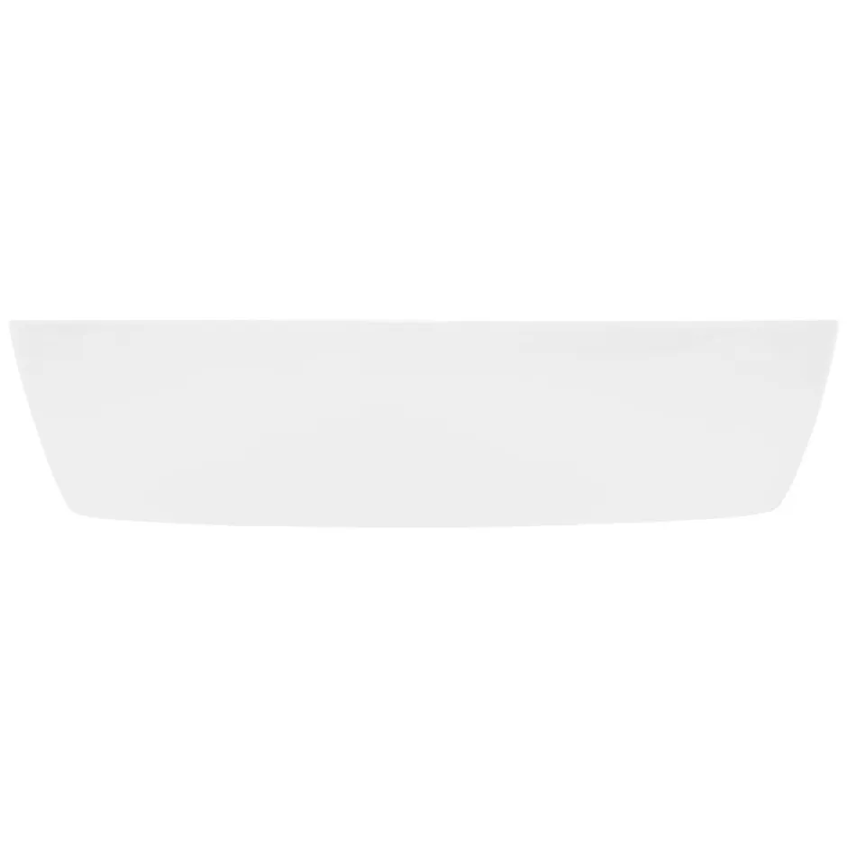 ECD Germany Vasque en céramique blanc avec bonde de vidage pour salle de bain 605x380x140 mm* Lavabo