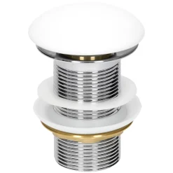 ECD Germany Vasque en céramique blanc avec bonde de vidage pour salle de bain 605x380x140 mm* Lavabo