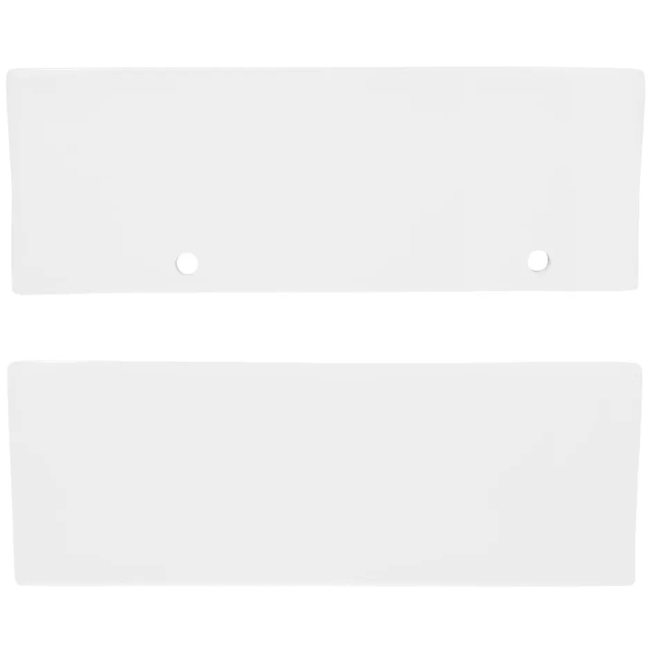 ECD Germany Vasque en céramique blanc avec bonde de vidage pour salle de bain 350x205x125 mm* Lavabo