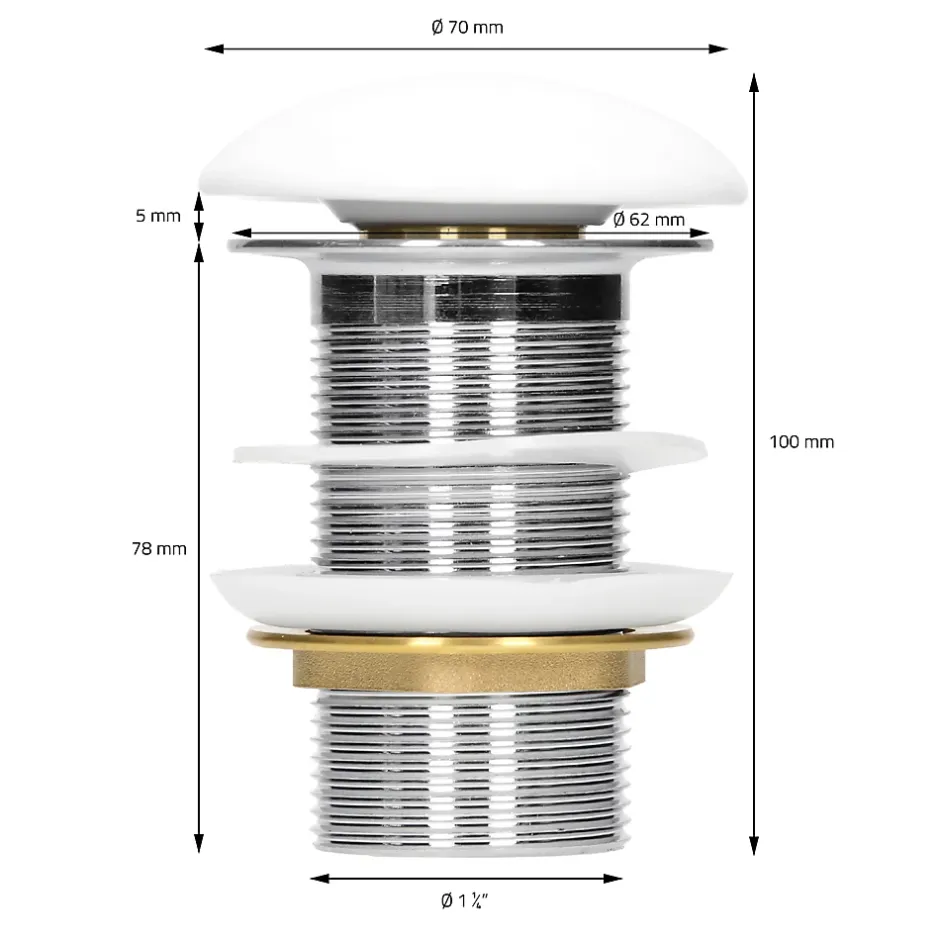 ECD Germany Vasque en céramique blanc avec bonde de vidage pour salle de bain 350x205x125 mm* Lavabo