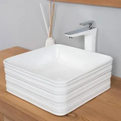 Wanda Collection Vasque en céramique carré Trooper 39cm