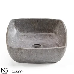 MG Valencia Vasque en marbre naturel CUSCO GREY 40x40x15 cm