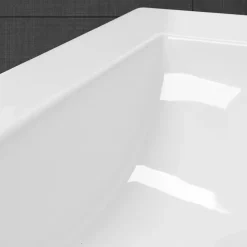 ECD Germany Vasque encastré lavabo Evier salle de bain en ceramique blanc 610 x 465 x 175 mm* Vasque À Encastrer