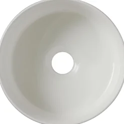 Planète Bain Vasque Lave mains Jany 25 cm - Blanc brillant - Faible diamètre - Rebords fins* Plan Vasque Lave-Mains