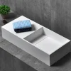 Bernstein Vasque moderne 75x32,5x15cm Lavabo en fonte minérale, Lave main à poser avec bonde - TWG08* Lavabo