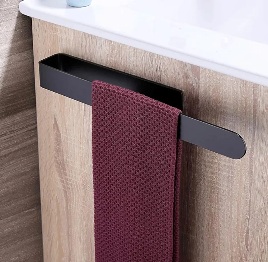 Bernstein Vasque murale suspendue design 44x22x10cm en fonte minérale - Sans bonde ni cache, Rangement droite, Sans console, Quartz noir* Lavabo