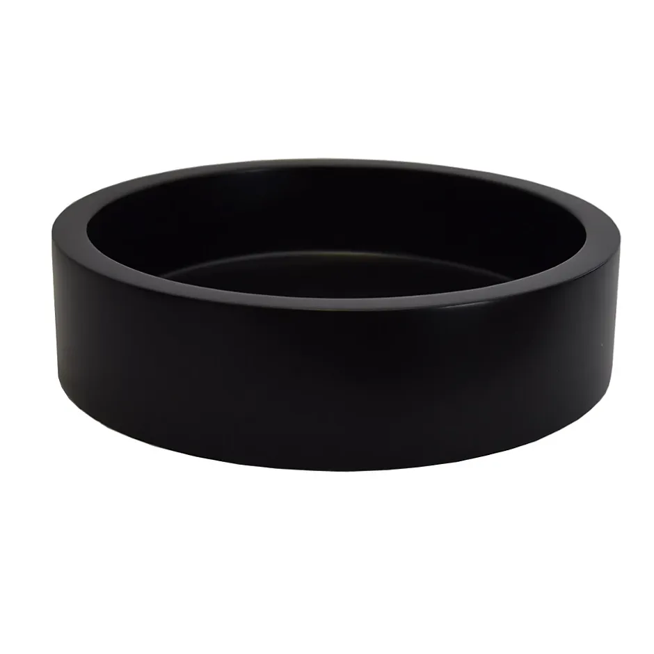 Ocean Line Vasque ronde à poser effet béton noir, Arlequin