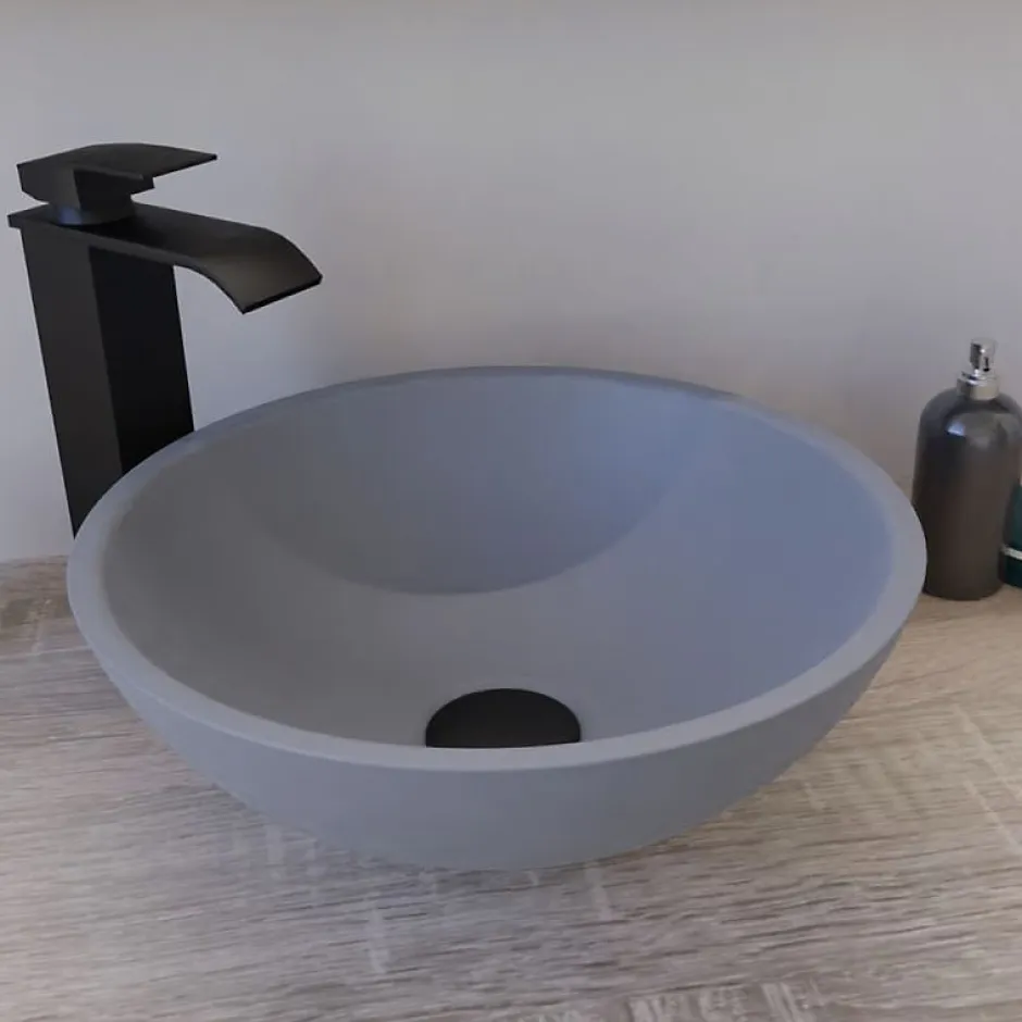 Cuisibane Vasque ronde à poser TREND - Gris mat