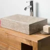 Wanda Collection Vasque salle de bain à poser Alexandrie rectangle 30cm x 40cm gris* Vasque À Poser