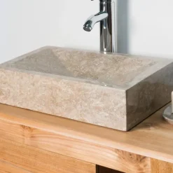 Wanda Collection Vasque salle de bain à poser Alexandrie rectangle 30cm x 40cm gris* Vasque À Poser