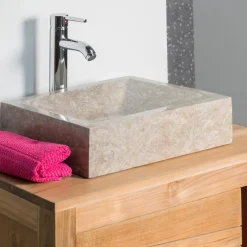 Wanda Collection Vasque salle de bain à poser Alexandrie rectangle 30cm x 40cm gris* Vasque À Poser