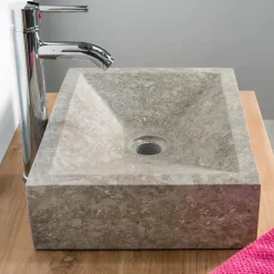 Wanda Collection Vasque salle de bain à poser Alexandrie rectangle 30cm x 40cm gris* Vasque À Poser