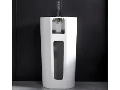 Vente-unique Vasque sur pied cylindrique TOTAM