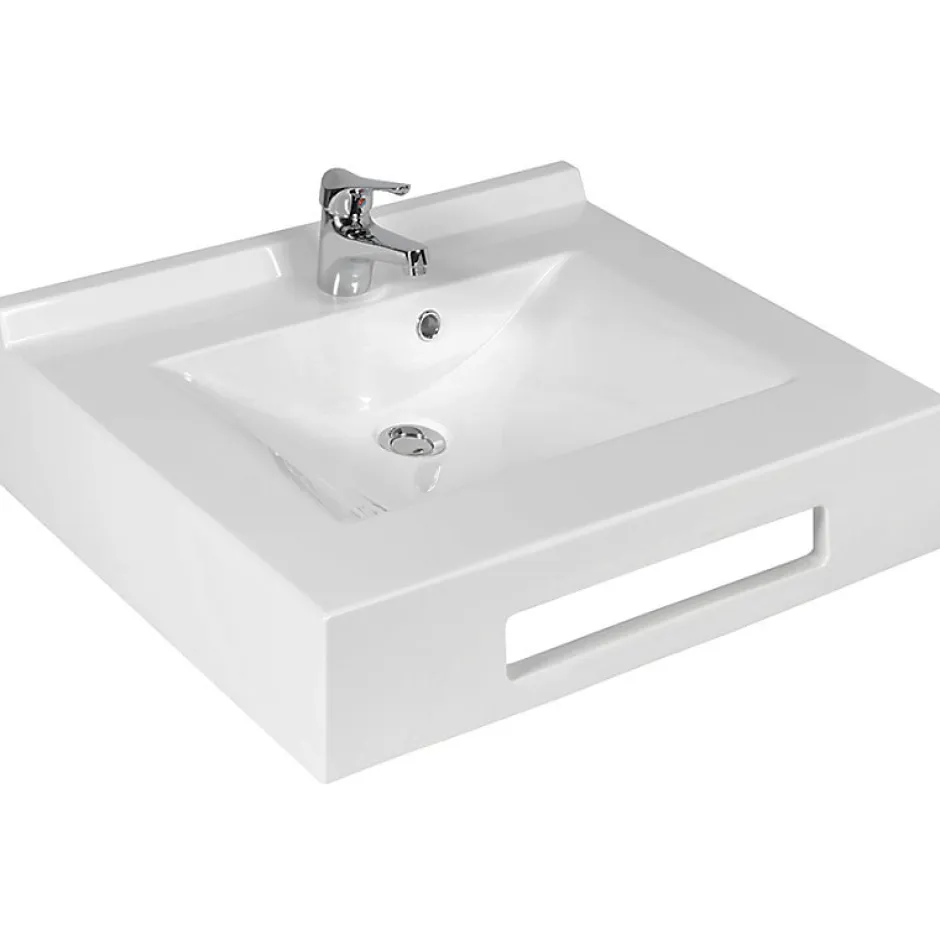 Cuisibane Vasque suspendue carrée EVIDENCE 70 cm - blanc