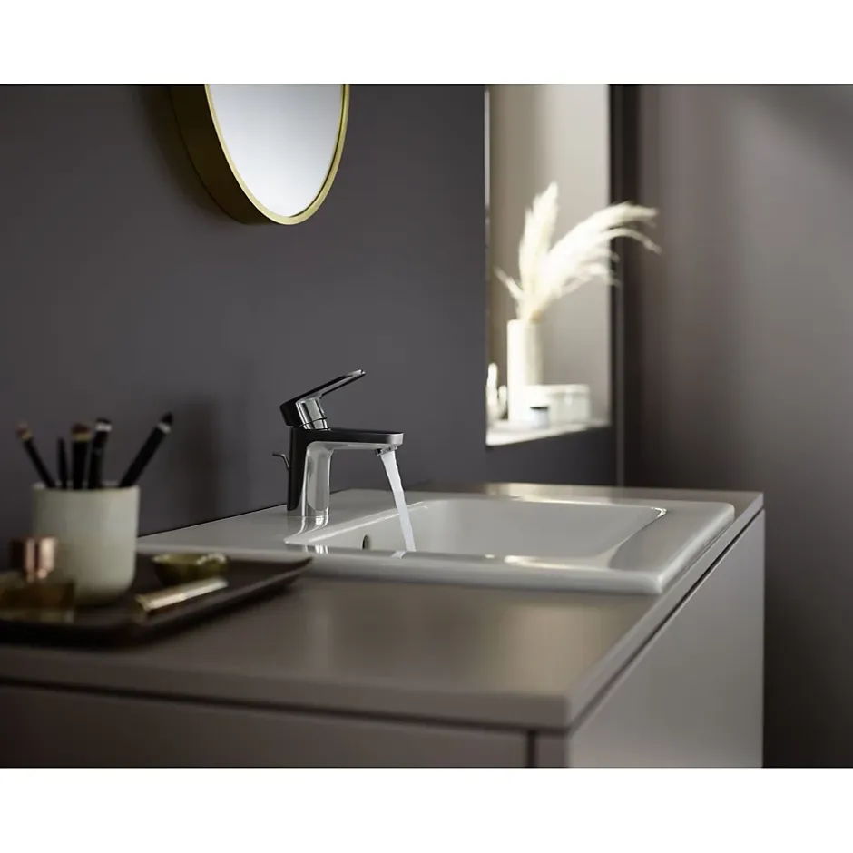 Hansgrohe Vernis Blend Mitigeur de lavabo 70 avec tirette et vidage métallique chromé 71557000* Robinet Lavabo Et Vasque