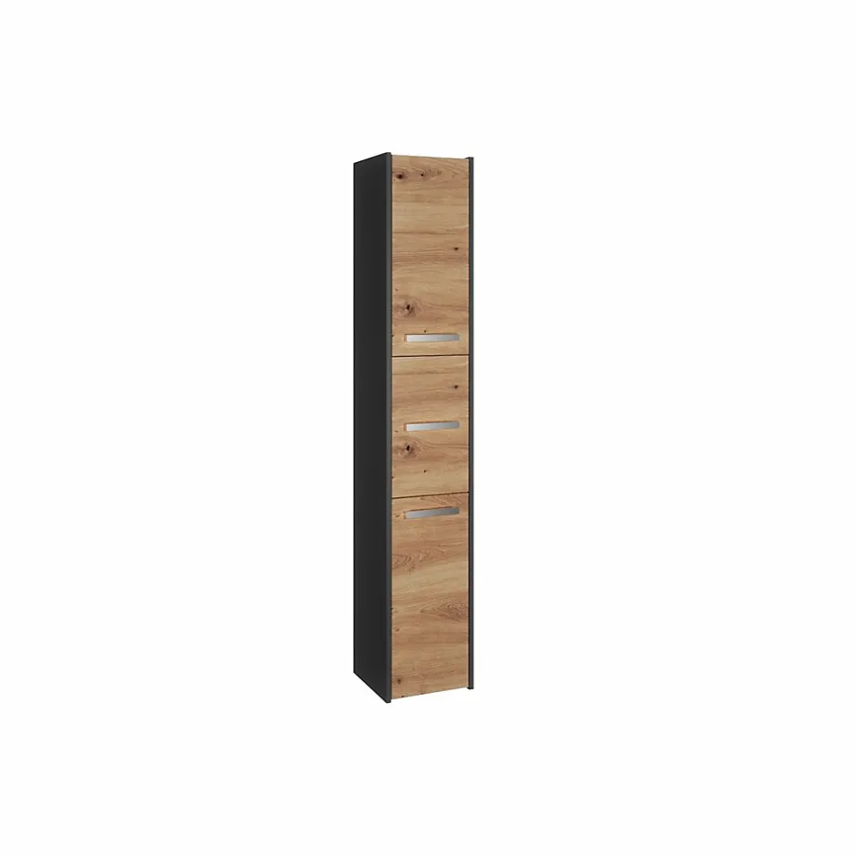 Topeshop VERONA - Armoire de salle de bains - 170x30x30 cm - Meuble colonne de rangement SDB