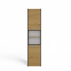 Topeshop VERONA - Armoire de salle de bains - 170x40x30 cm - Meuble colonne de rangement SDB