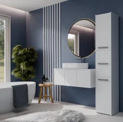 Topeshop VERONA - Colonne de salle de bain 30x30x170 - Meuble salle de bain - Rangement salle de bain - Colonne rangement* Colonne De Salle De Bains|Meuble De Salle De Bains Faible Profondeur