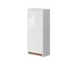 Vicco Armoire de Blanc brillant/Chêne doré 81.6x35cm avec porte* Armoire De Salle De Bains