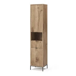 Vicco Armoire de salle de bain Chêne Viking 40x190cm avec porte et tiroir* Colonne De Salle De Bains