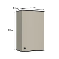 Vicco Armoire de salle de bain Grège 37x60cm