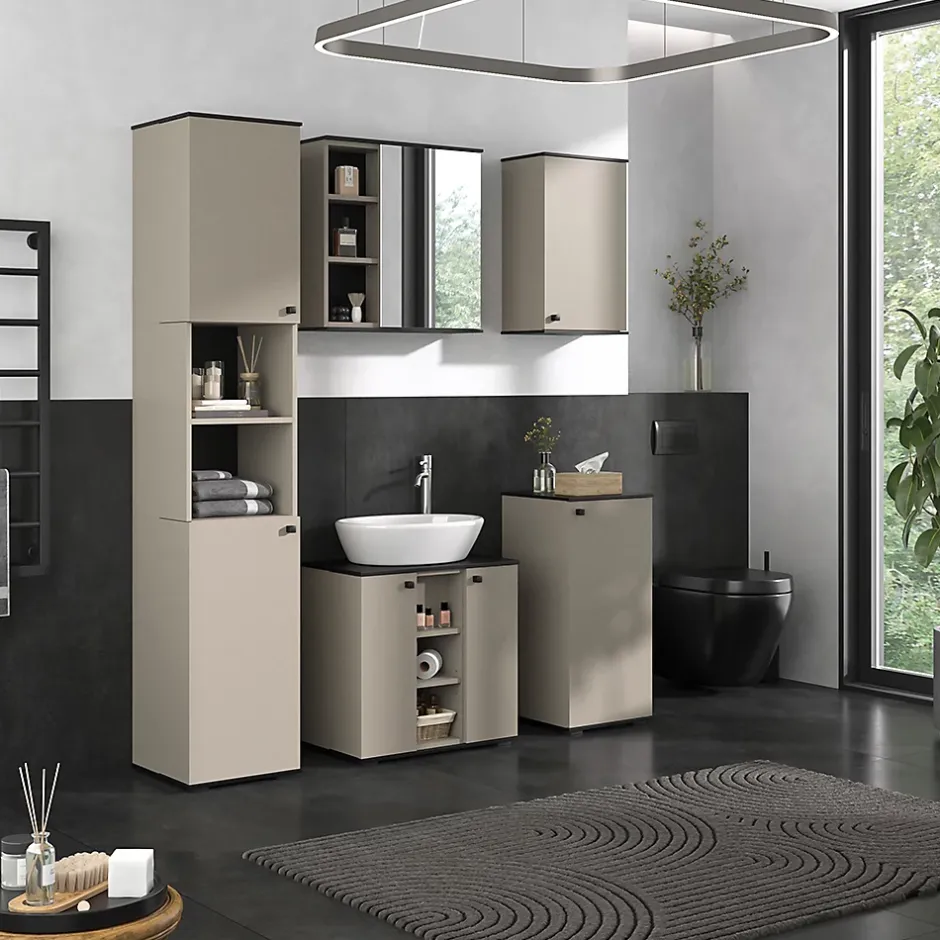 Vicco Armoire de salle de bain Grège 37x60cm