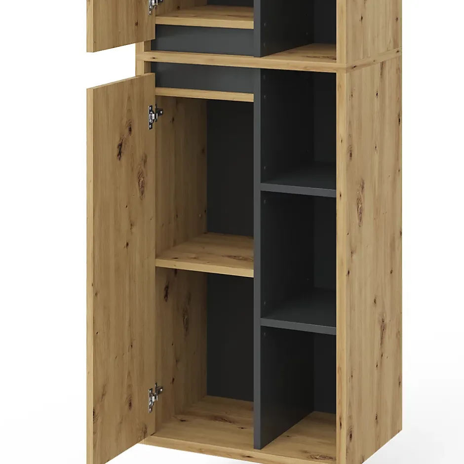 Vicco Armoire de salle de bain Chêne Artisan 50x170cm* Colonne De Salle De Bains