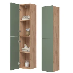 Vicco Armoire de salle de bain Vert/force de lor Chêne 36.6x171.6cm