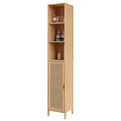 Vicco Armoire de salle de bain Bambou 30x170cm* Colonne De Salle De Bains
