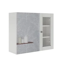 Vicco Armoire de toilette Blanc 60x50cm avec miroir* Armoire De Toilette