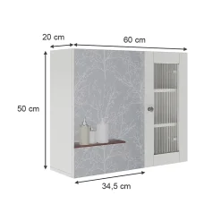Vicco Armoire de toilette Blanc 60x50cm avec miroir* Armoire De Toilette
