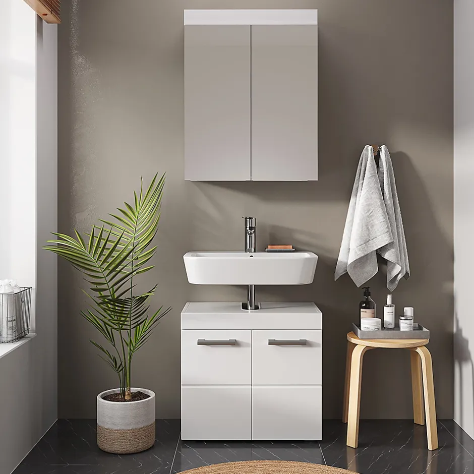 Vicco Armoire de toilette Blanc 60x77cm