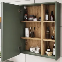 Vicco Armoire de toilette Vert/Artisan 60x75cm