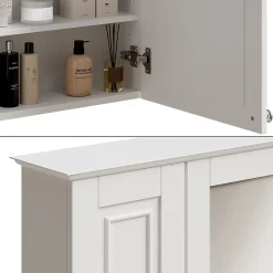 Vicco Armoire de toilette Blanc 68x51cm