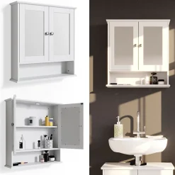Vicco Armoire de toilette Blanc 56x58cm
