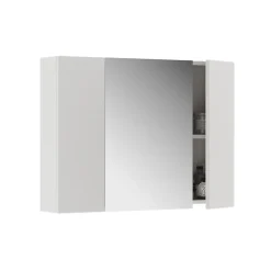 Vicco Armoire de toilette Blanc 80x59.2cm avec des étagères