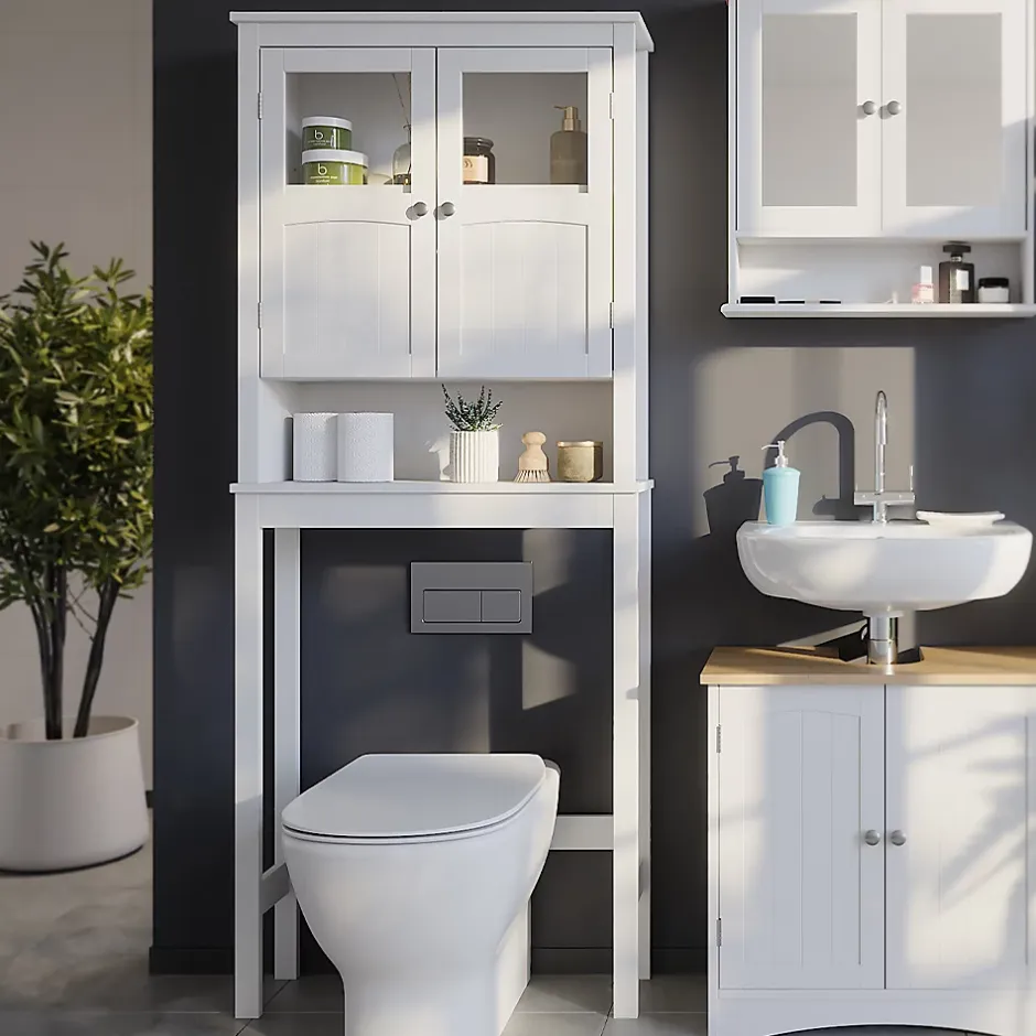 Vicco Armoire de toilette Blanc 69x171cm