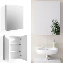 Vicco Armoire de toilette Blanc 60x77cm* Armoire De Toilette