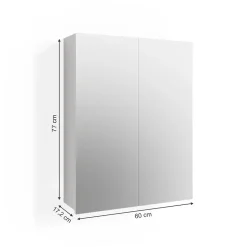 Vicco Armoire de toilette Blanc 60x77cm* Armoire De Toilette