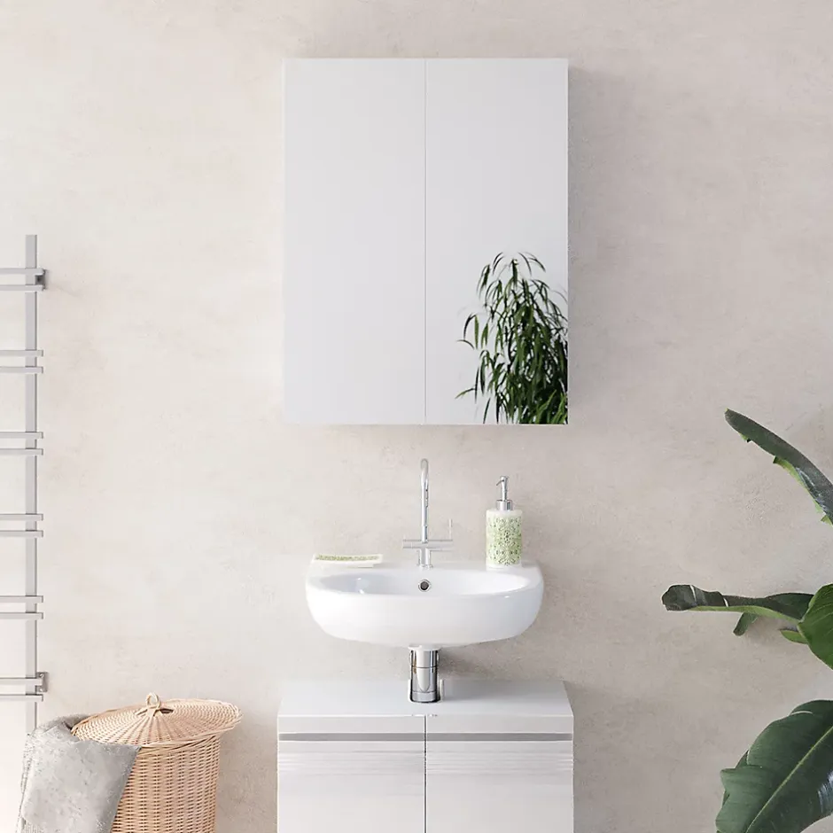 Vicco Armoire de toilette Blanc 60x77cm* Armoire De Toilette