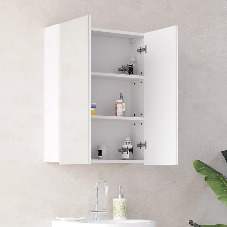 Vicco Armoire de toilette Blanc 60x77cm* Armoire De Toilette