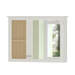Vicco Armoire de toilette Blanc 68x49cm avec 2 portes