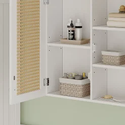 Vicco Armoire de toilette Blanc 68x49cm avec 2 portes