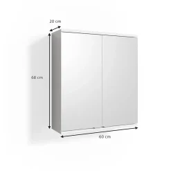 Vicco Armoire de toilette Blanc 60x68cm* Armoire De Toilette