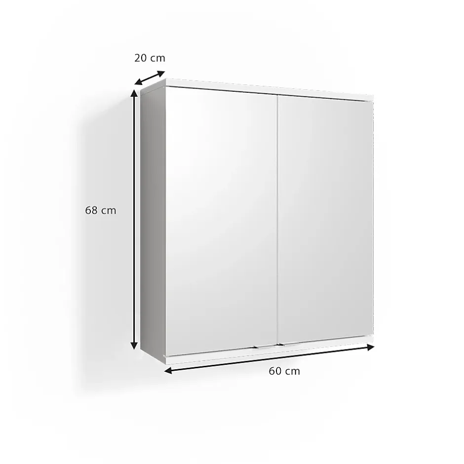 Vicco Armoire de toilette Blanc 60x68cm* Armoire De Toilette